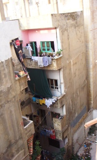 ナバアのアパートから外を見た感じ