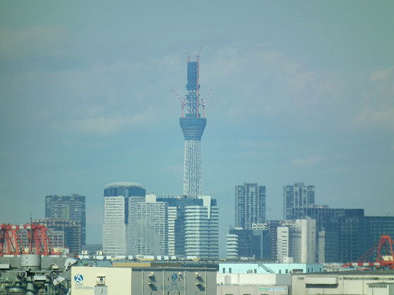 羽田から見たスカイツリー