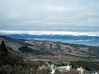 ロープウェイの頂上