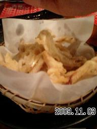 島らっきょの天ぷら