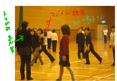 トリム体操の練習風景2