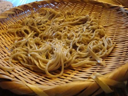 初めて打った蕎麦