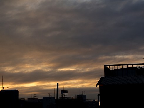 本日の夕焼け