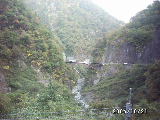 白山スーパー林道途中の蛇谷大橋