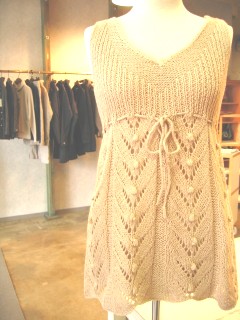 JEANNEKE ハンドメイド うしろりぼんプルオーバー