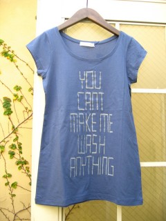 mao made ハイゲージソフト天竺フレンチスリーブロングTシャツ