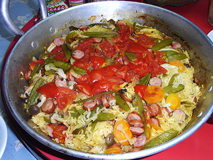 パエリア完成！