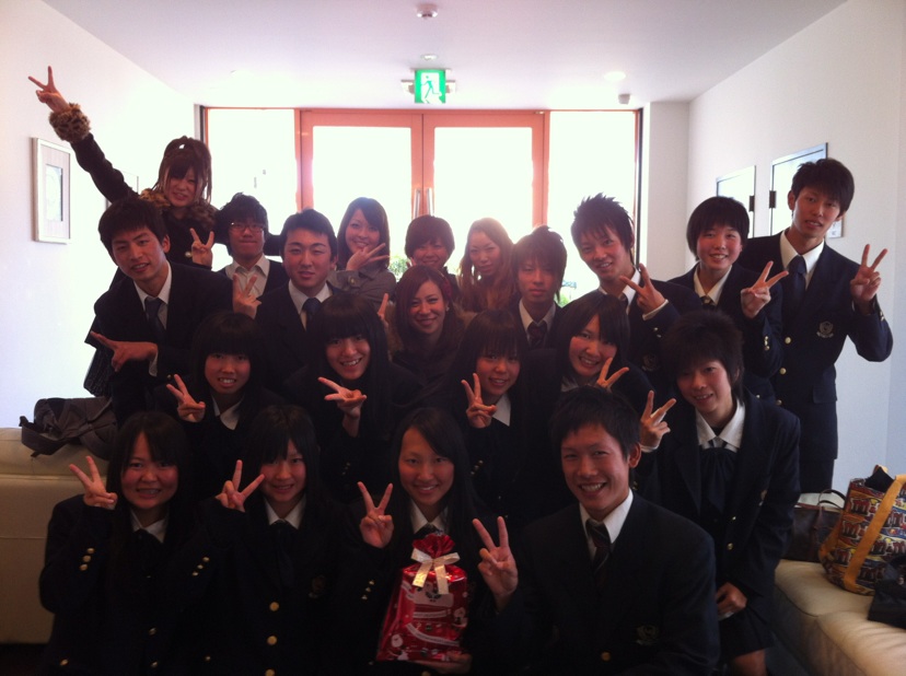 披露宴陸上競技部生徒