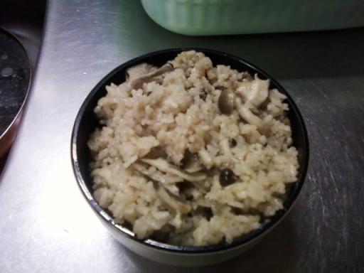 きのこの炊き込み