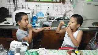 歯磨き　がんばる～