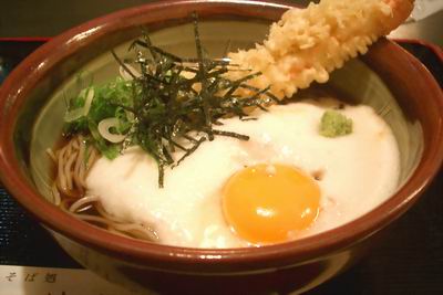 天ぷら山かけそば