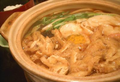 味噌煮込みうどん定食