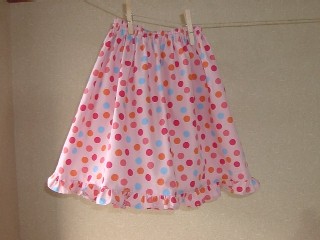 カラフルドット　スカート
