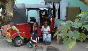 grandmother and child