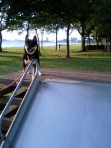 麻呂と滑り台　２