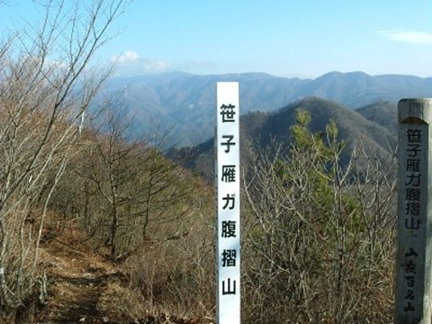 笹子雁ヶ腹摺山頂上