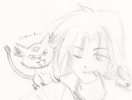 お絵描きバトン あくびサンの 今日も本を読もう 楽天ブログ