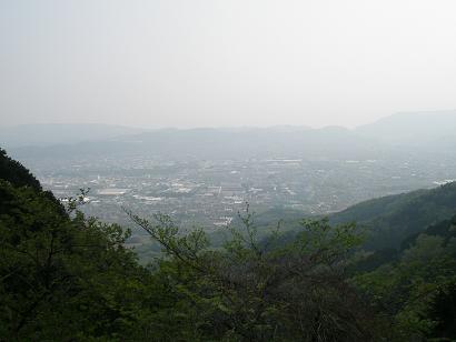 秦野市街を望む