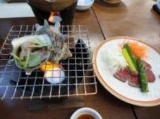 サザエの壺焼き＆牛たたき