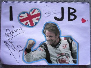 My Jenson Autograph