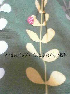 写真（マユさんバッグてんとう虫）