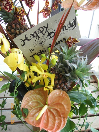 トロピカルで素敵なアレンジ