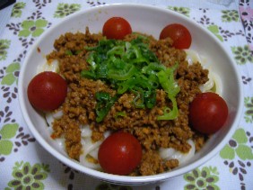 肉味噌うどん