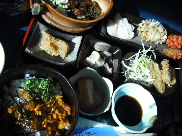 レストラン神割の食事