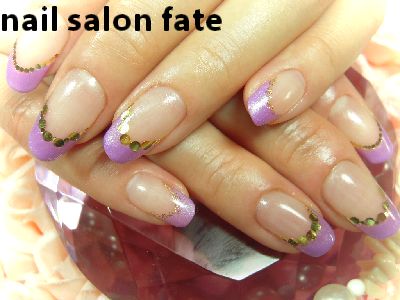 パープルの大人フレンチ 東京 北区 十条 格安 自宅 ネイルfate Nail Salon Fateのブログ 楽天ブログ