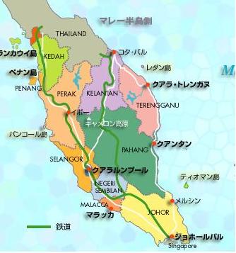 マレーシア　地図