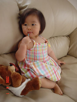 SmockedGinghamWovenDress3