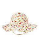 Ruffled Floral Sun Hat