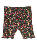 Black Floral Bike Short