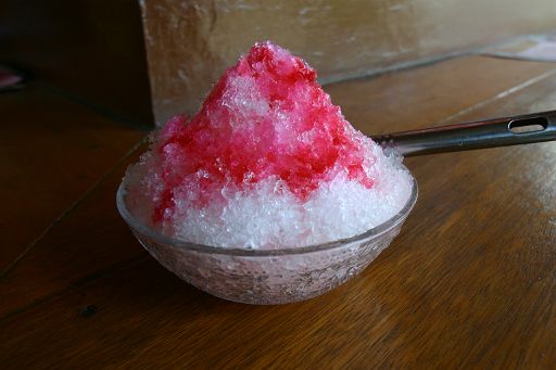 海といったらカキ氷！