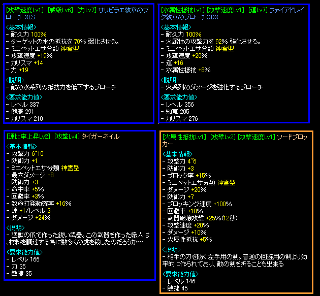 ブローチ・盾・牙