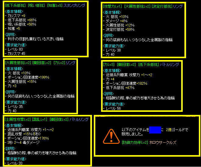 指その2。ニム髭・ホロウは共にﾛﾄ買った際のﾁｹｯﾄによるもの・・・ｗ