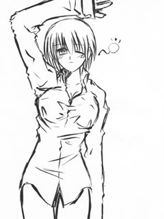 裸シャツ姉さん