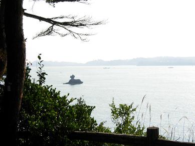 観月崎展望台から七ヶ浜湾を望む（桂島五大観）