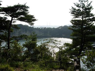 西の山展望台から七ヶ浜湾を望む（桂島五大観）