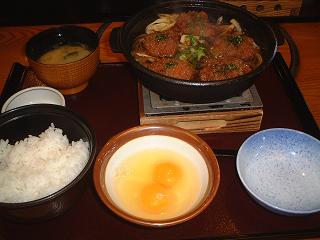 かつとじ鍋定食