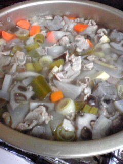 なぜか蓮根が・・