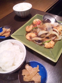 海老のトウチー炒め