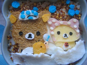 お風呂でリラックマ