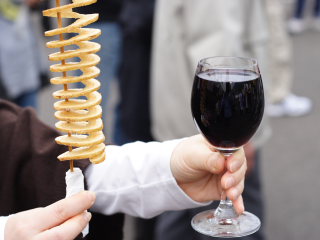 トルネードポテトと酒