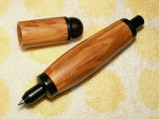手作りオリジナルデザイン木製ボールペン１２－１［オリーブウッド］2
