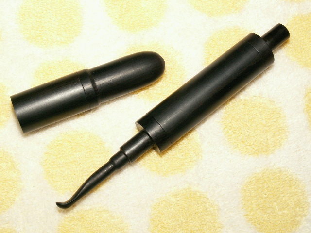 手作りオリジナルデザイン木製耳かき３［黒］２