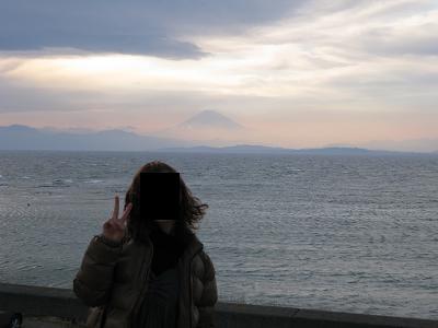 長者ケ崎と富士山