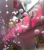 幕見　廊下の提灯