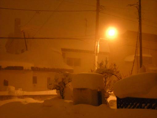 雪景色（夜）