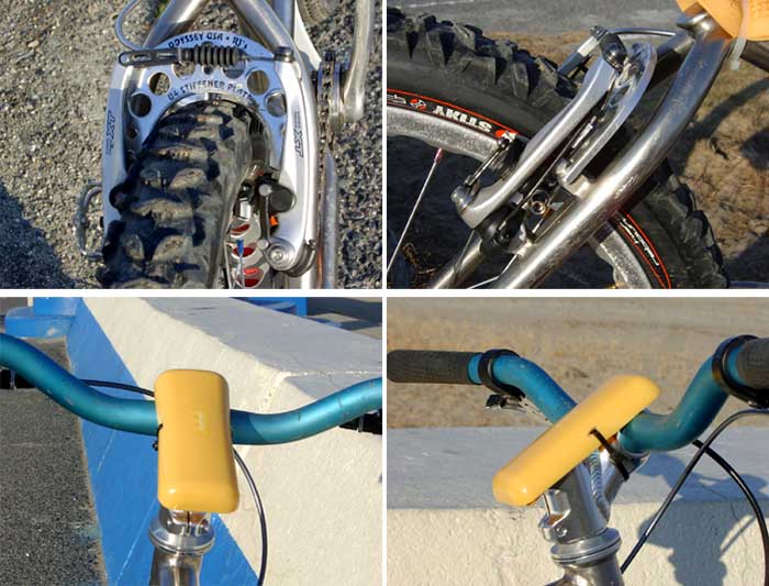 Ｖブレーキとステムカバー　　20060210